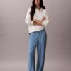 Vaqueros de denim holgados sin cremallera