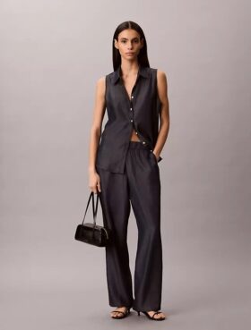 Vaqueros de denim holgados sin cremallera