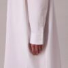 Vestido camisero holgado de algodón