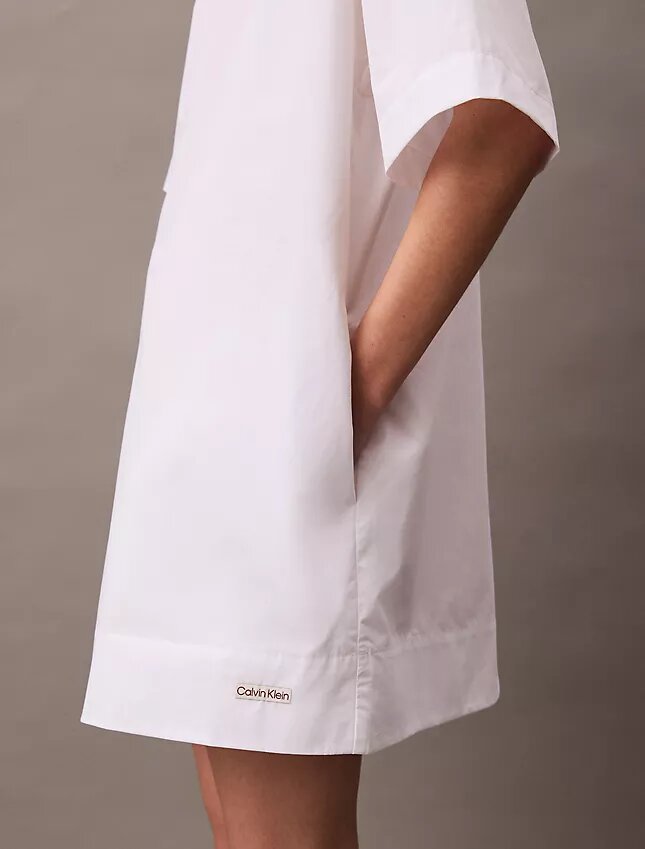 Vestido camiseta mini holgado de algodón Vestido camiseta mini holgado de algodón