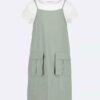 Vestido de dos piezas con camiseta sin mangas para niñas Vestido de dos piezas con camiseta sin mangas para niñas