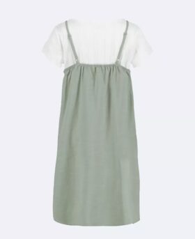 Vestido de dos piezas con camiseta sin mangas para niñas