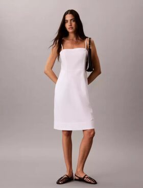 Vestido de mezcla de lino
