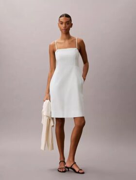 Vestido de mezcla de lino