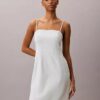 Vestido de mezcla de lino