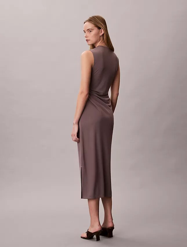Vestido fruncido de jersey refinado Vestido fruncido de jersey refinado