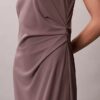 Vestido fruncido de jersey refinado Vestido fruncido de jersey refinado