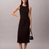 Vestido midi acampanado