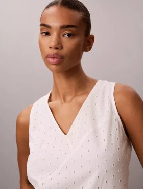 Vestido midi con bordado