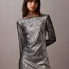 Vestido midi con lentejuelas Vestido midi con lentejuelas
