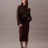 Vestido midi con lurex Vestido midi con lurex