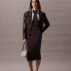 Vestido midi con lurex Vestido midi con lurex