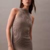 Vestido midi con lurex Vestido midi con lurex