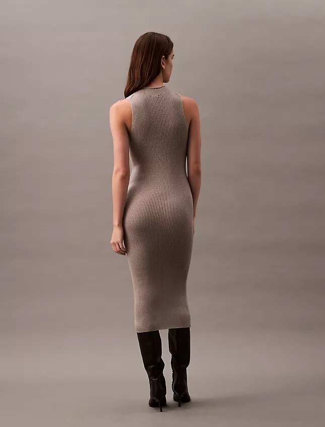Vestido midi con lurex Vestido midi con lurex