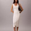 Vestido midi de algodón suave