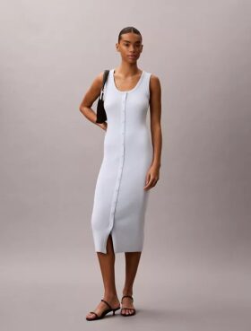 Vestido midi de algodón suave