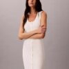 Vestido midi de algodón suave