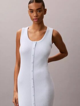 Vestido midi de algodón suave