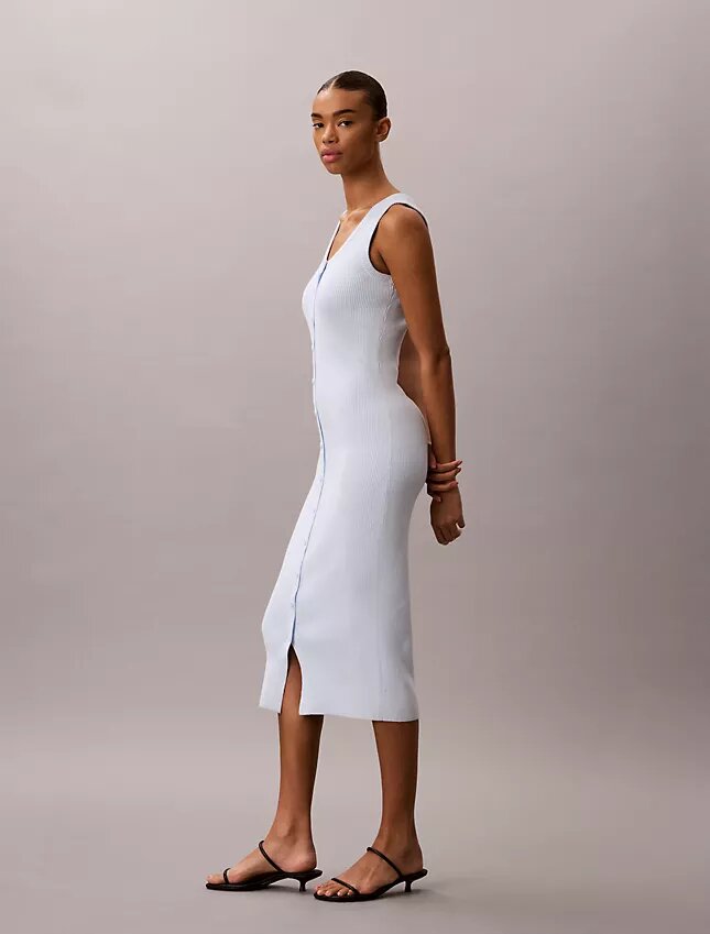 Vestido midi de algodón suave Vestido midi de algodón suave