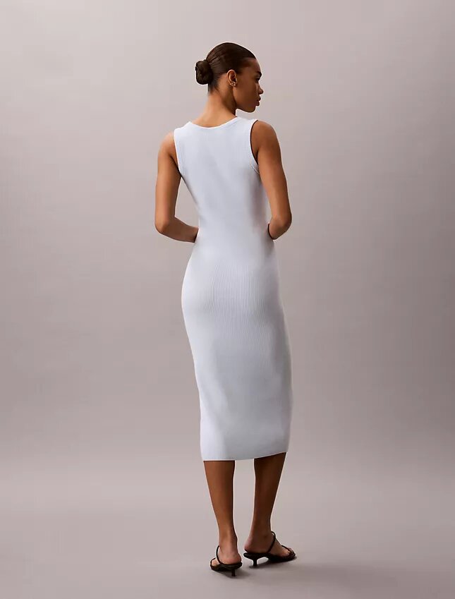 Vestido midi de algodón suave Vestido midi de algodón suave