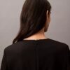 Vestido midi de crepé