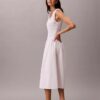 Vestido midi de popelín de algodón Vestido midi de popelín de algodón