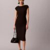 Vestido midi de punto Ponte