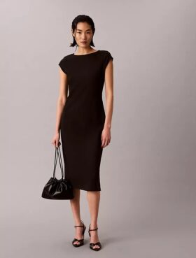 Vestido midi de punto Ponte