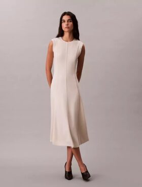 Vestido midi de punto suave