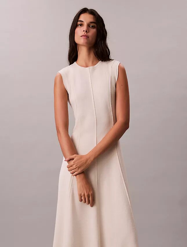 Vestido midi de punto suave Vestido midi de punto suave