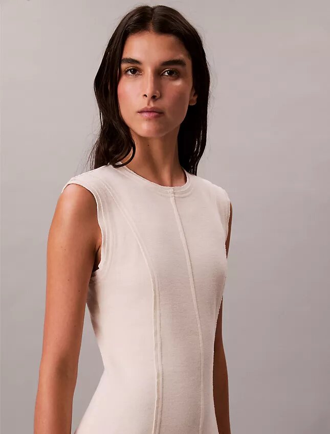 Vestido midi de punto suave Vestido midi de punto suave