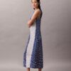 Vestido midi de sarga de viscosa estampada
