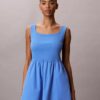 Vestido midi fruncido