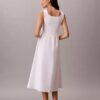 Vestido midi fruncido