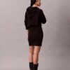 Vestido mini con capucha