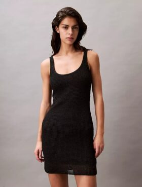 Vestido mini con punto de jersey