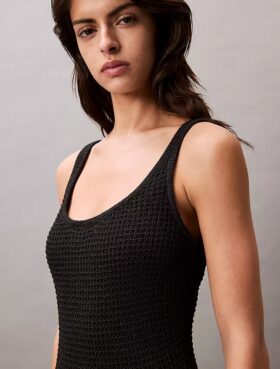 Vestido mini con punto de jersey