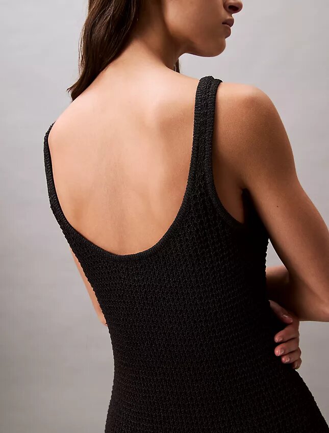 Vestido mini con punto de jersey Vestido mini con punto de jersey