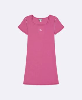 Vestido mini de camiseta con Monogram para niñas