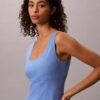 Vestido mini de mezcla de lino