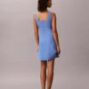 Vestido mini de mezcla de lino