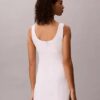Vestido mini de mezcla de lino