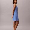 Vestido mini de mezcla de lino