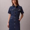 Vestido mini trucker de Denim