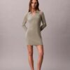 Vestido polo de canalé Monólogo