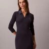 Vestido polo de canalé Monólogo