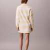 Vestido polo mini con rayas Varsity
