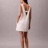 Vestido recto de Denim con cuello en V