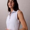 Vestido sin mangas de felpa francesa con cremallera de 1/4 Vestido sin mangas de felpa francesa con cremallera de 1/4