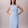 Vestido sin mangas midi con logotipo de Calvin Klein Vestido sin mangas midi con logotipo de Calvin Klein